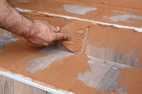 Construction site, tiles Stock Photos