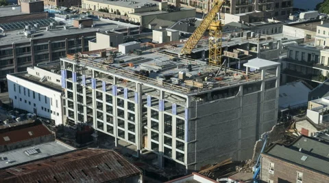 Construction Site Time Lapse Aerial Vidéo 67817251