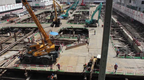 Construction site time lapse Video stock 24868507