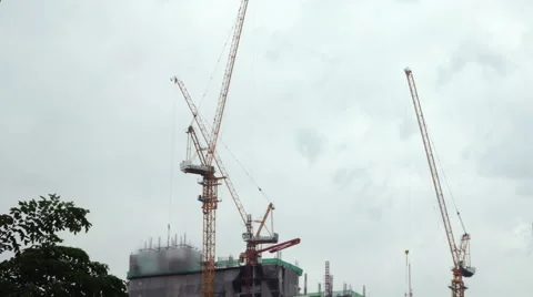 Construction Site , Time lapse Video stock 60258450
