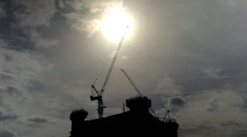 Construction Site - Time Lapse Stock Footage 60264080