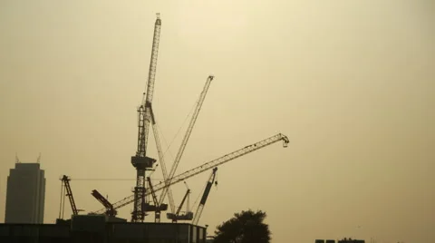 Construction Site, time lapse Stock Footage 60967284