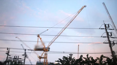 Construction Site - Time Lapse Video stock 63132847