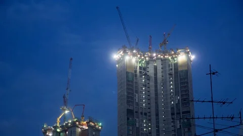 Construction Site - Time Lapse Video stock 82156401