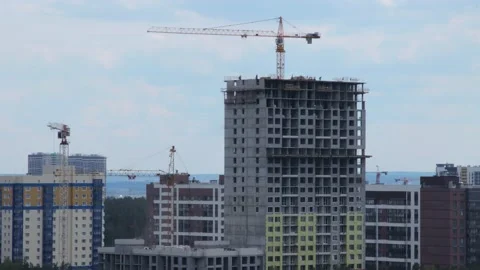 Construction site time lapse Video stock 160828586
