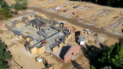 Construction site time lapse 스톡 동영상 204858858