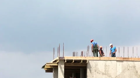 Construction Site Time Lapse HD Stock Footage 41573357