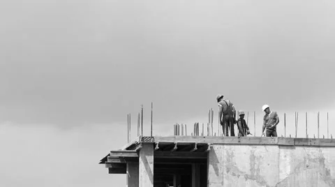 Construction Site Time Lapse HD Stock Footage 41573370