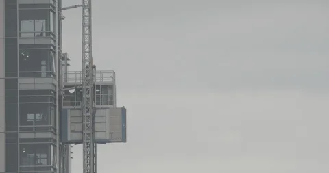Construction Site Timelapse - Elevator Stock Footage 118006113
