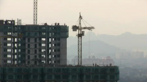 Construction site timelapse Stock Footage