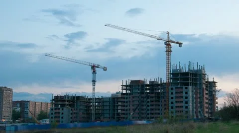 Construction site timelapse Stock Footage 10905783