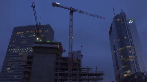 Construction site timelapse Video stock 147994243