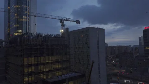 Construction site timelapse Stock Footage 147994402
