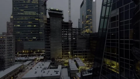 Construction site timelapse Stock Footage 148574442