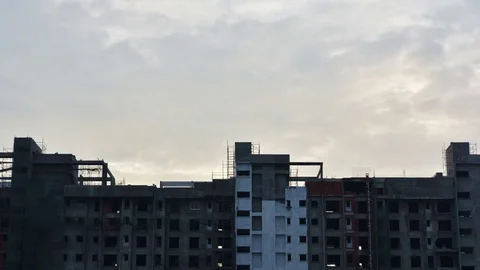 Construction site timelapse video Stock Footage 82157712