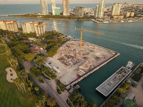 Construction site from top. Structural design engineering. Structure engineering Stock-Fotos