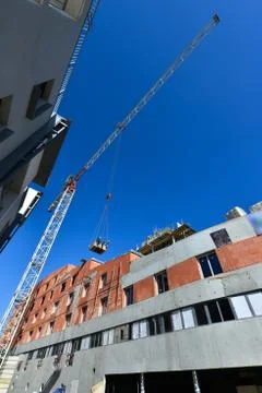 Construction site -Tower Crane Stock-Fotos
