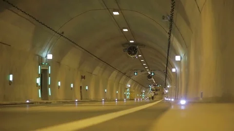 Construction Site Of The Underground Tunnel Stock Footage 69855203