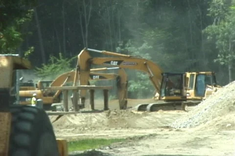 Construction Site Vehicles 스톡 동영상 518739