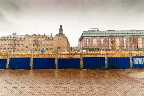 Construction site view from Amsterdam Photos