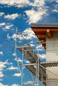 Construction site on white Stock Photos