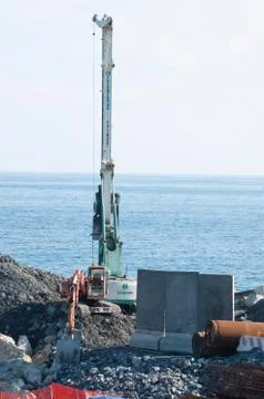 Construction site at work Stock Photos