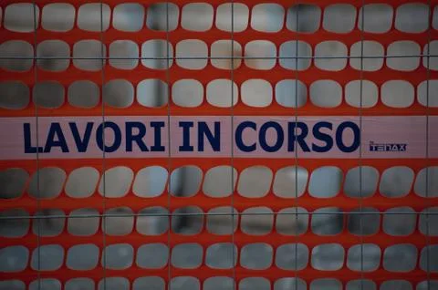 Construction site with work in progress Stock Photos