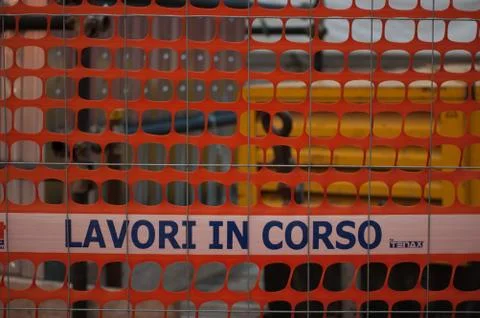 Construction site with work in progress Stock Photos