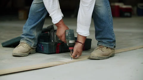 Construction Site Workers 4K 48FPS SLO-MO Stock Footage 193756042