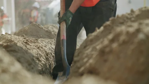 Construction Site Workers 4K 48FPS SLO-MO Stock Footage 193756622