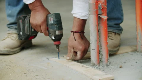 Construction Site Workers 4K 48FPS SLO-MO Stock Footage 193757031