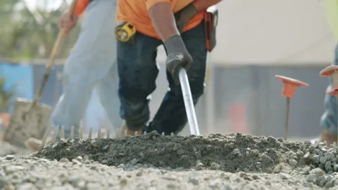 Construction Site Workers 4K 48FPS SLO-MO Stock Footage 193757177