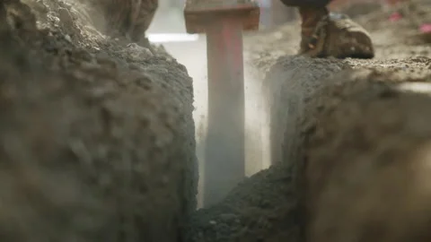 Construction Site Workers 4K 48FPS SLO-MO Stock Footage 193757839