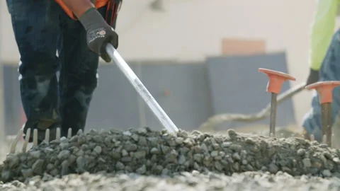 Construction Site Workers 4K 48FPS SLO-MO Stock Footage 193757973