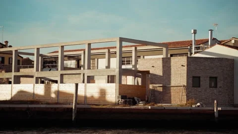 Construction site.  Workers.  House renovation with tools. Stock Footage 223672822