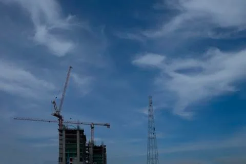 Construction site workers Stock-Fotos