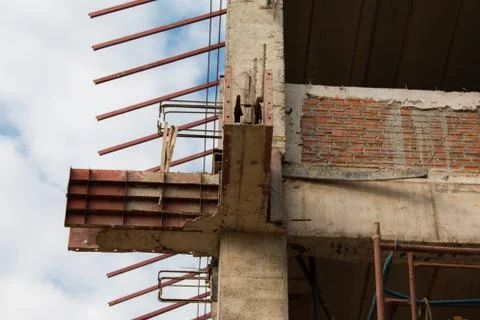 Construction site workers Foto stock