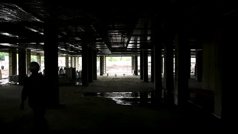 Construction of a skyscraper Video stock 254338571