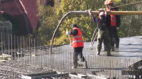 Construction of skyscrapers  Stock Footage 23139062