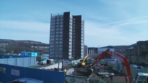 Construction Slow Motion (9) Video stock 150163135