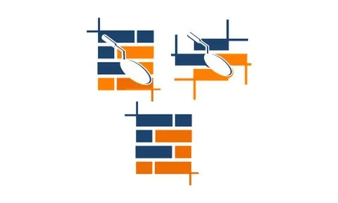 Construction Solution Template Set Stock Illustration