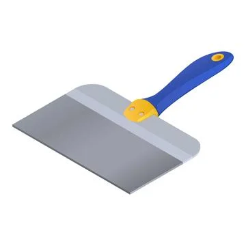 Construction spatula icon, isometric style Stock Illustration