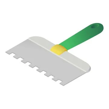Construction spatula icon, isometric style Stock Illustration