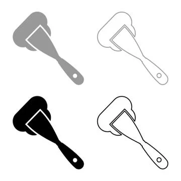 Construction spatula spreading mortar Working tools Manufacturing equipment P Stock Illustration
