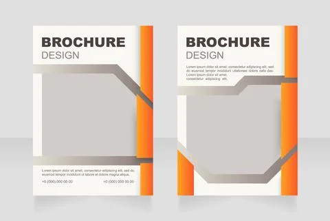 Construction stage report blank brochure design イラスト素材