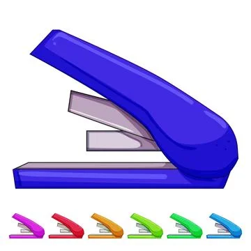 Construction stapler cartoon vector graphic Stock Illustration