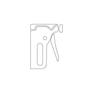 Construction stapler. flat vector icon Stock Illustration