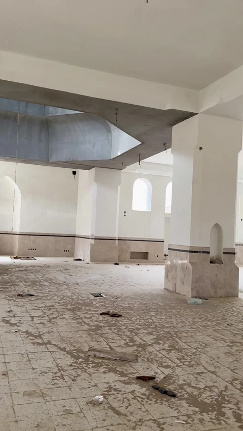 Construction of Stone Mosque Vídeo Stock 338264418
