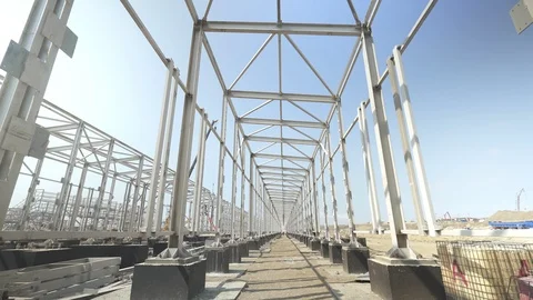 Construction of storage Taman Stock-Footage 123787218