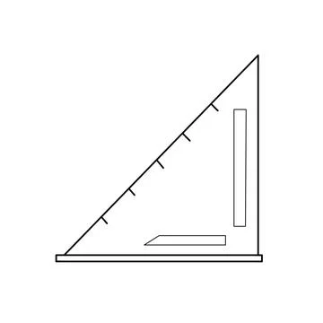 Construction Straightedge. Vector Illustration Illustrazione stock